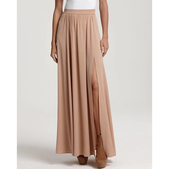 Rachel Zoe Dresses & Skirts - Rachel Zoe Vanessa Silk High Waist Maxi Slit Skirt
